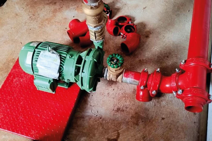 Instalações de casa de bombas de prevenção contra incêndio